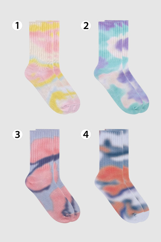 Crew Tie-dye Sports Socks Style 5