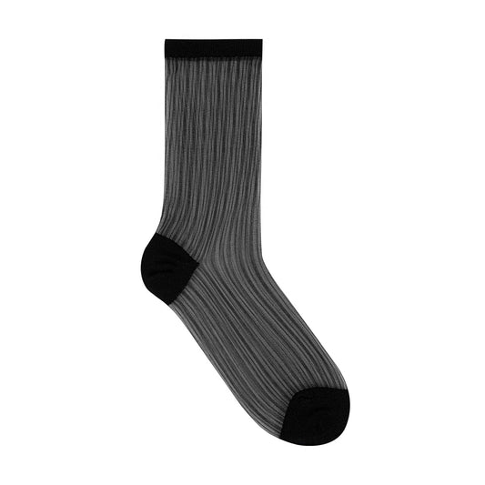 Women's Crew Sheer Mesh Loose  See-Through Socks