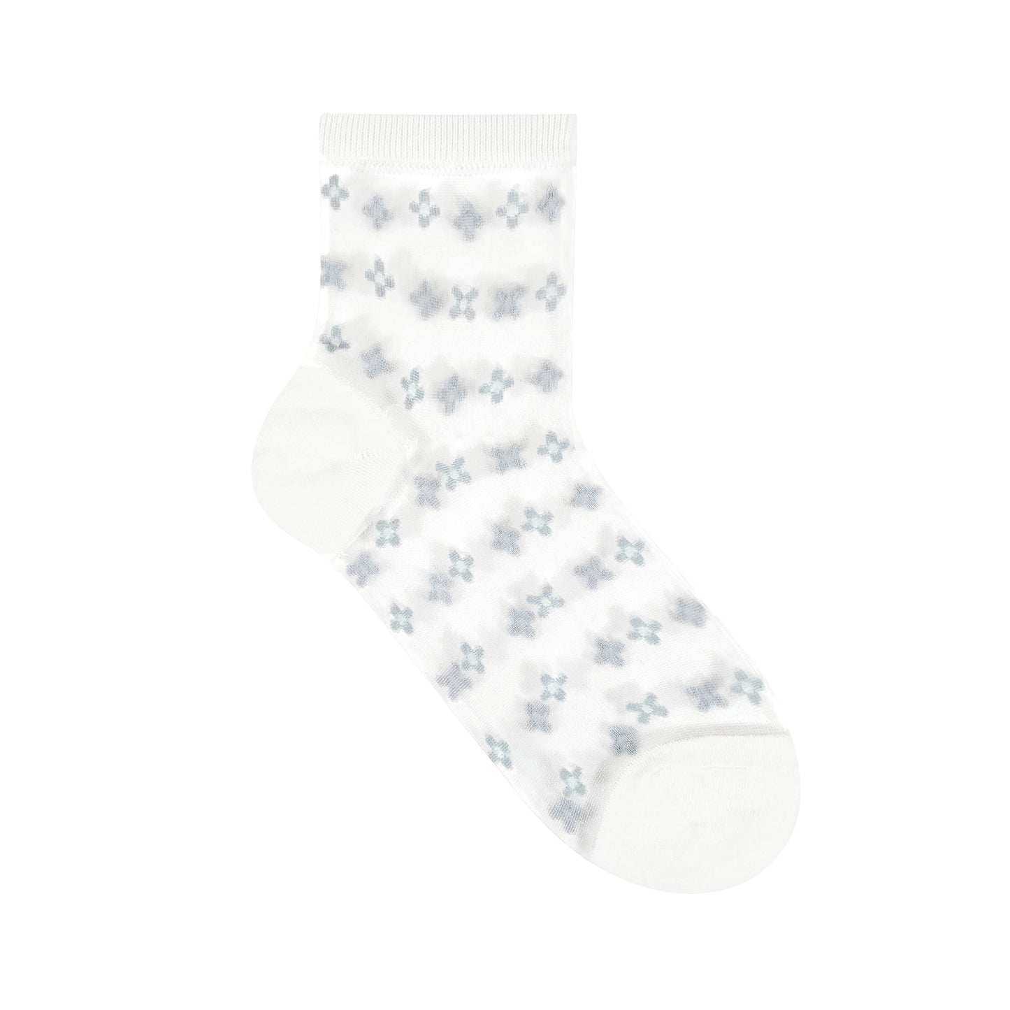 Women's Crew Sheer Clover  See-Through Socks