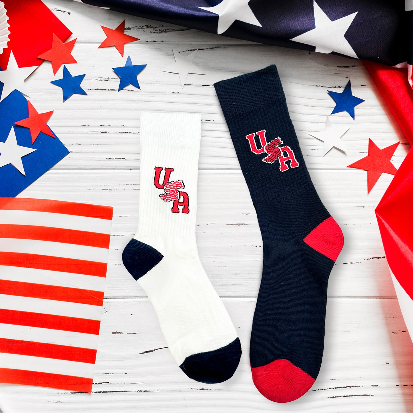 Men's Crew American Flag Socks