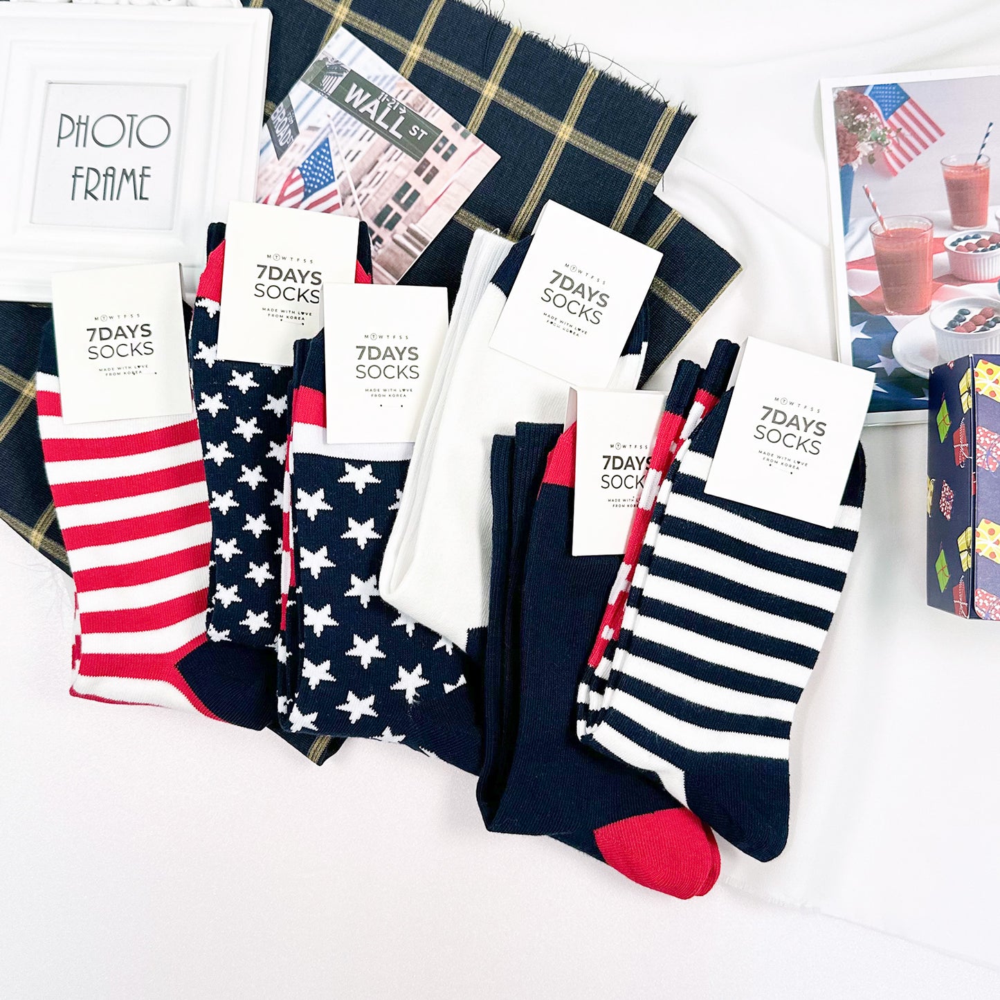 Men's Crew American Flag Socks