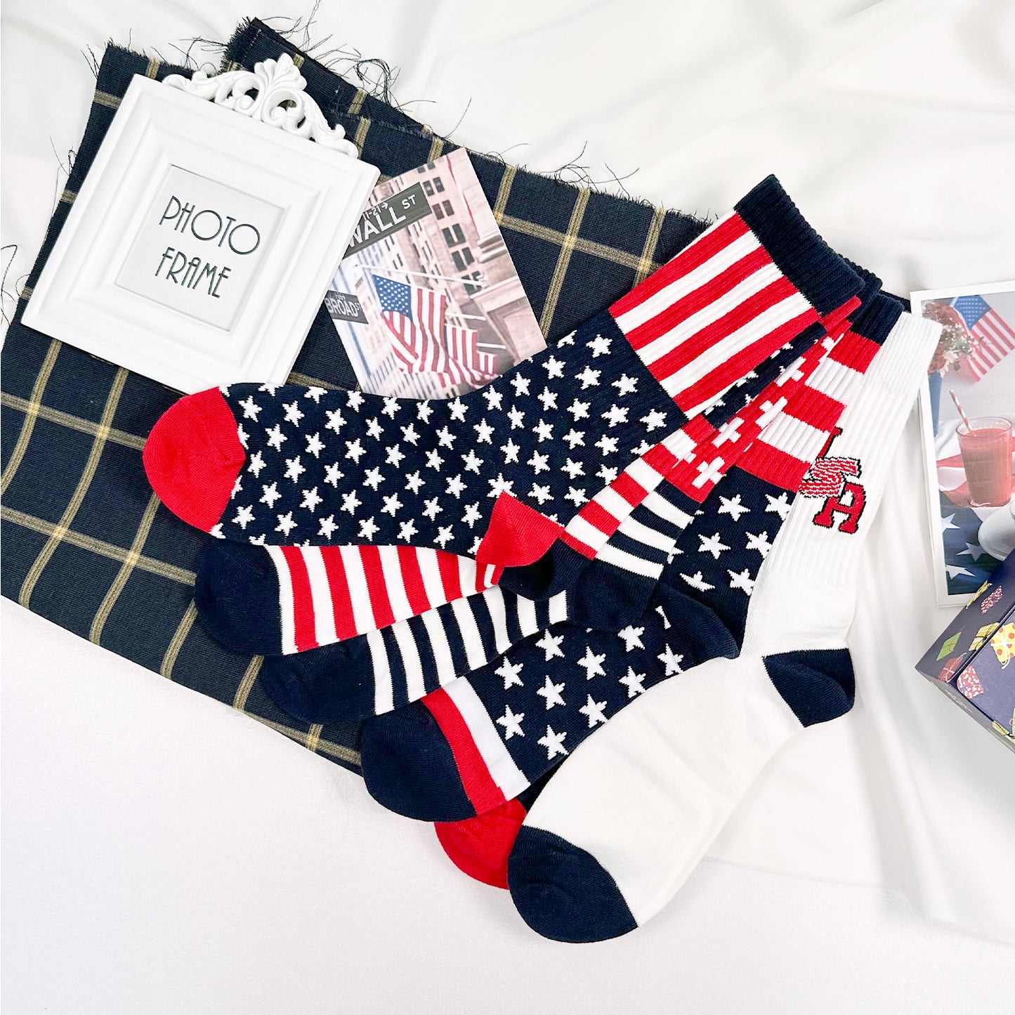 Men's Crew American Flag Socks