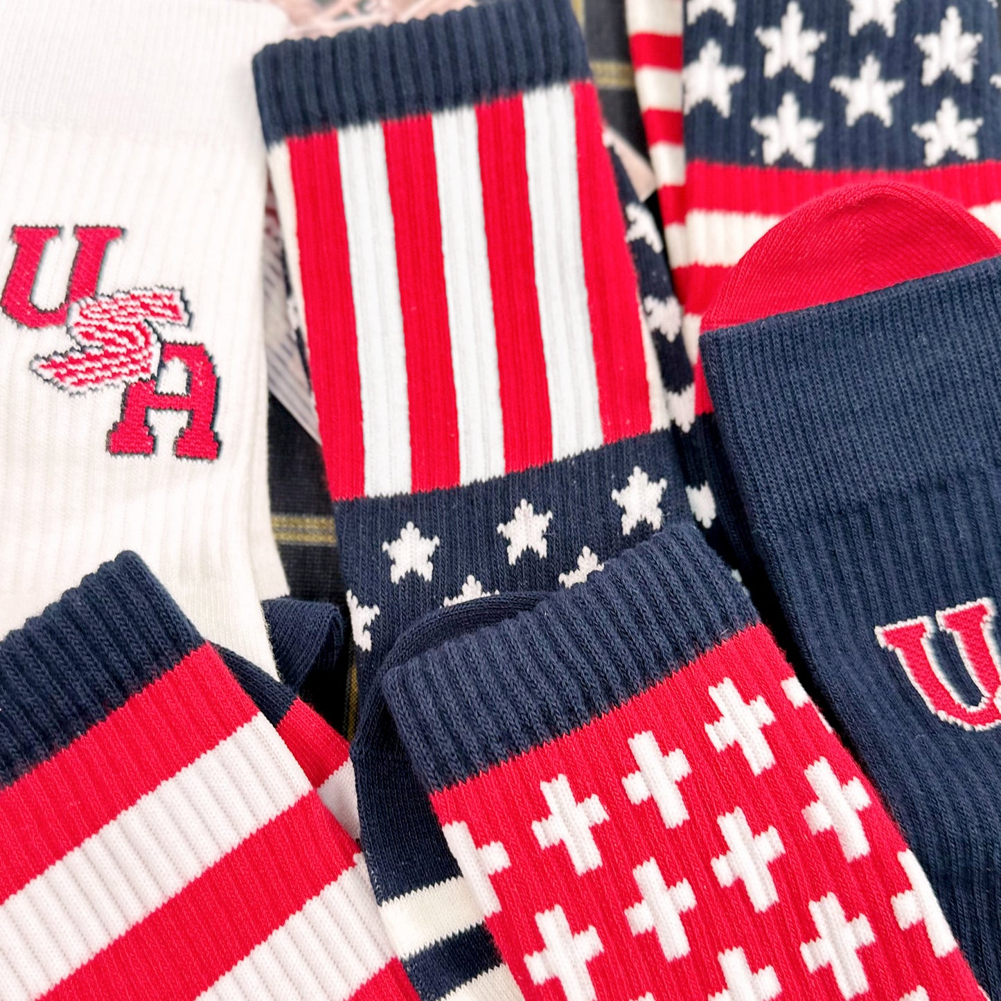 Men's Crew American Flag Socks