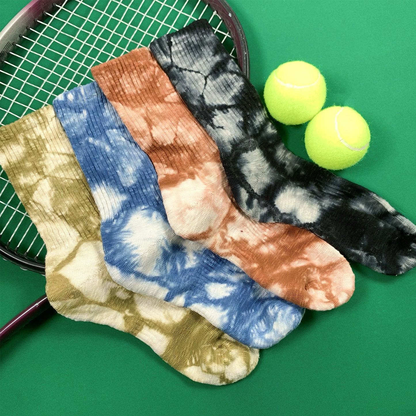 Men's Crew Tie-Dye Sports Socks