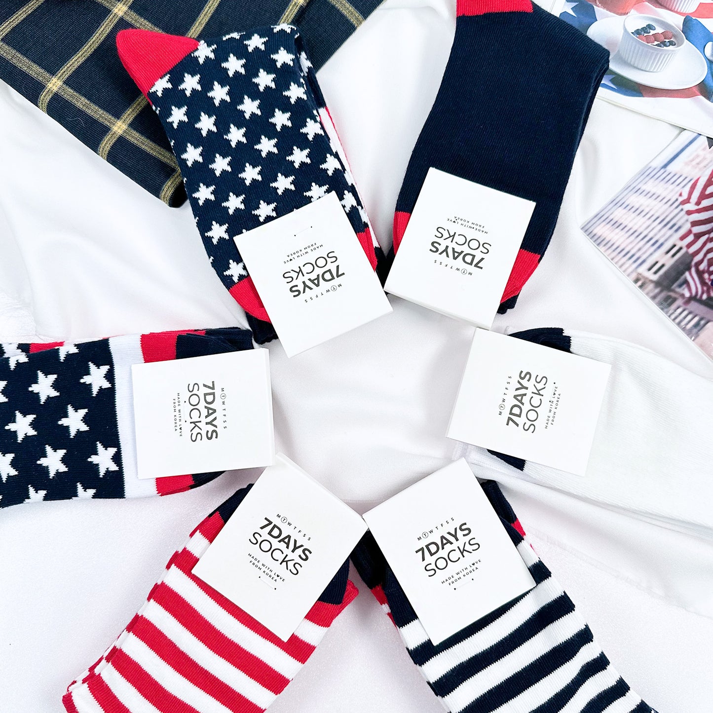 Women's Crew American Flag Socks