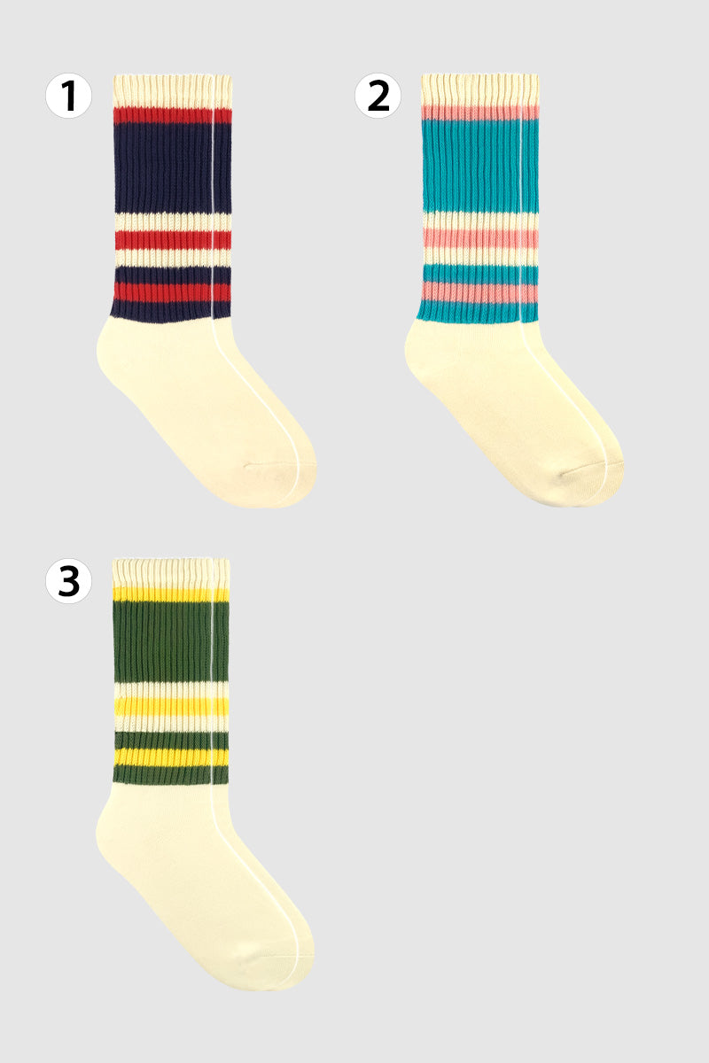 Men's Crew Retro Style 6 Socks