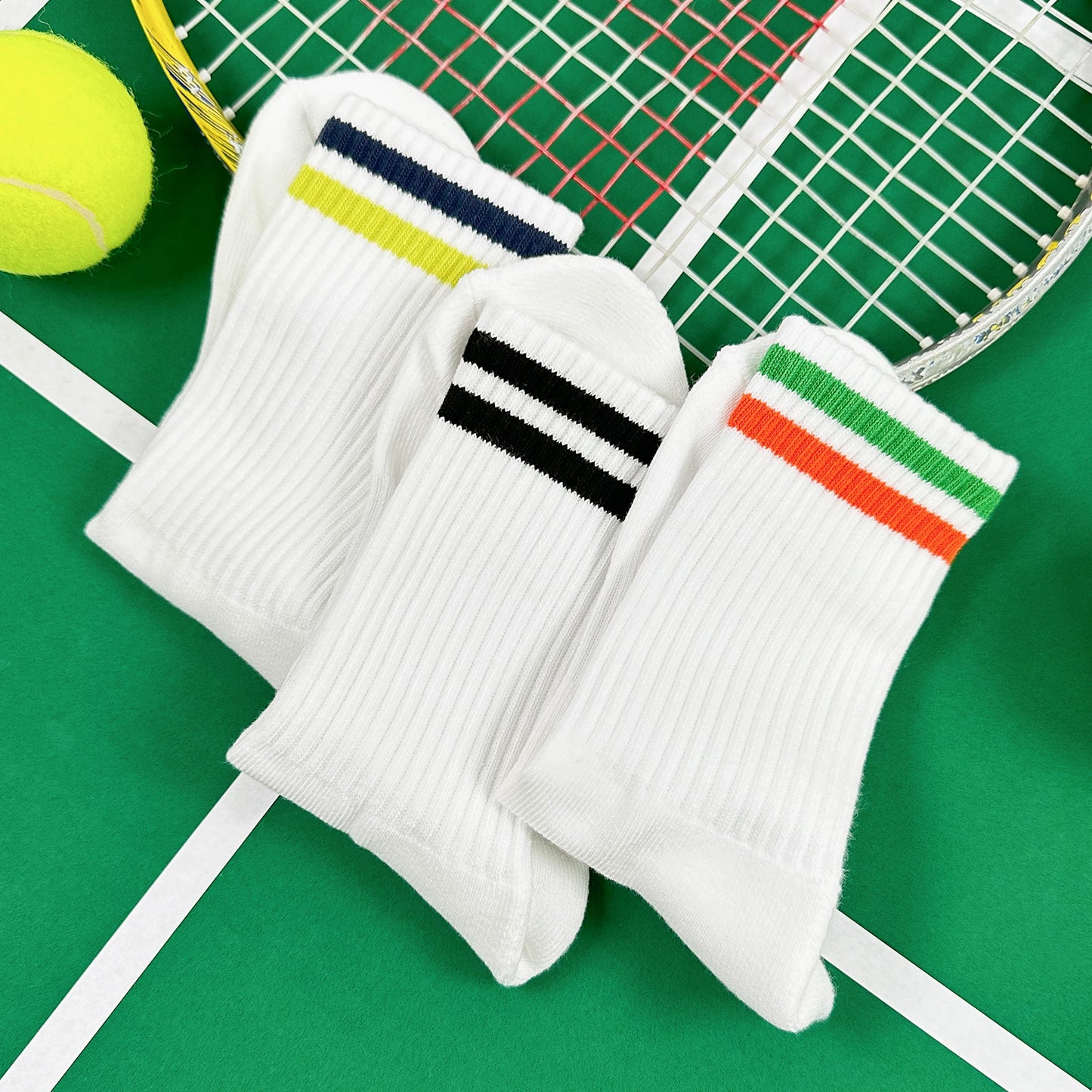 Men's Crew Stripes Sport Daily Style-2