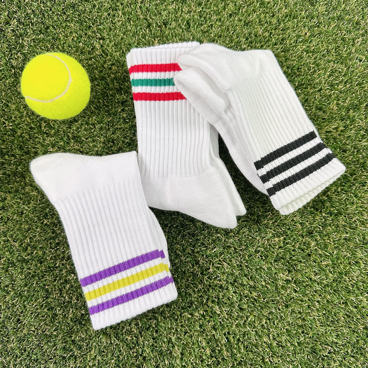 Women's Crew Tennis Court Performance Style 3 Socks