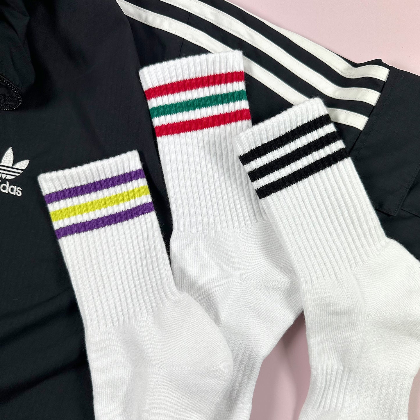Men's Crew Stripes Sport Daily Style-3