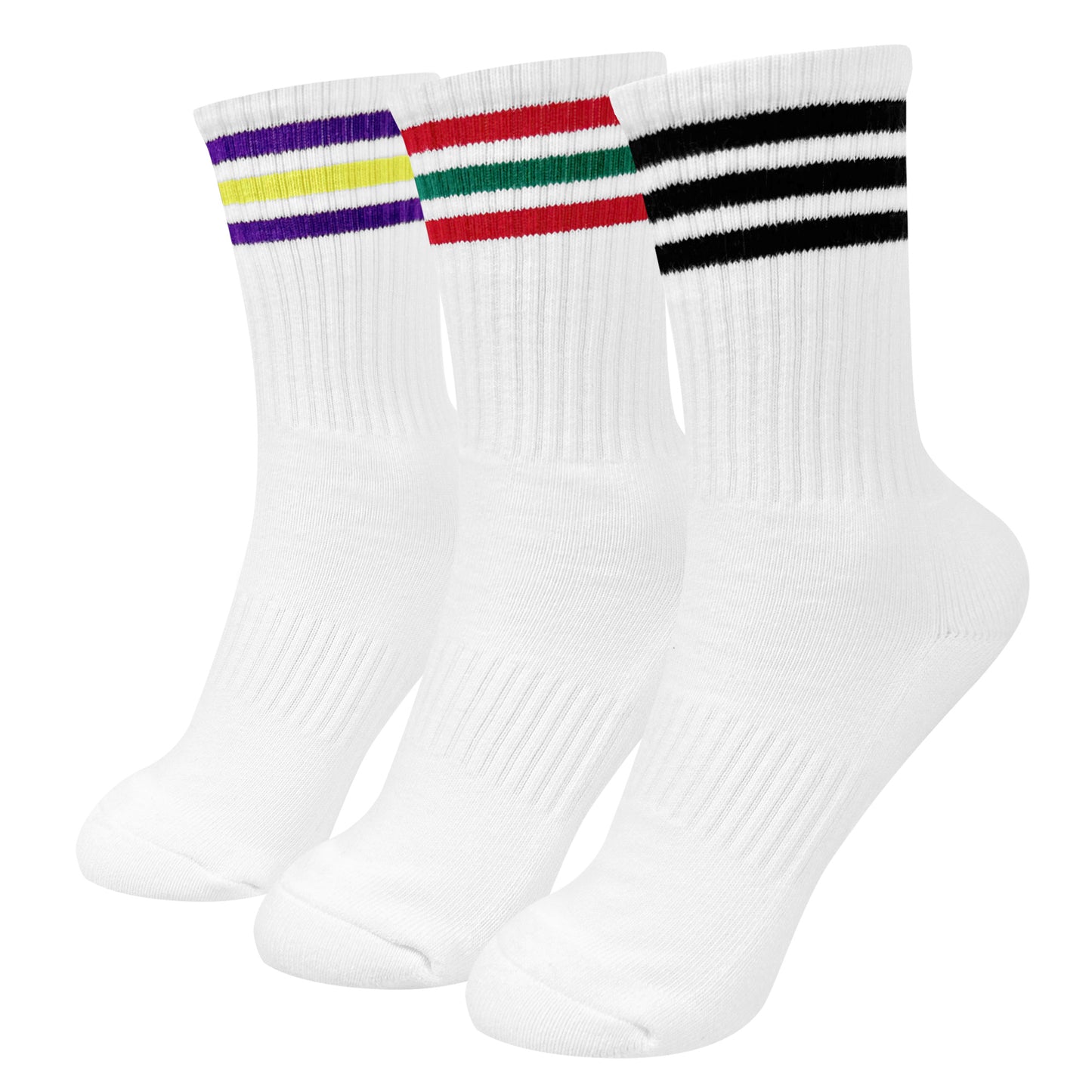 Men's Crew Stripes Sport Daily Style-3