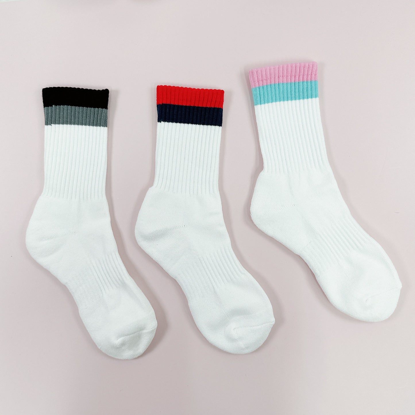 Men's Crew Stripes Sport Daily Style-4