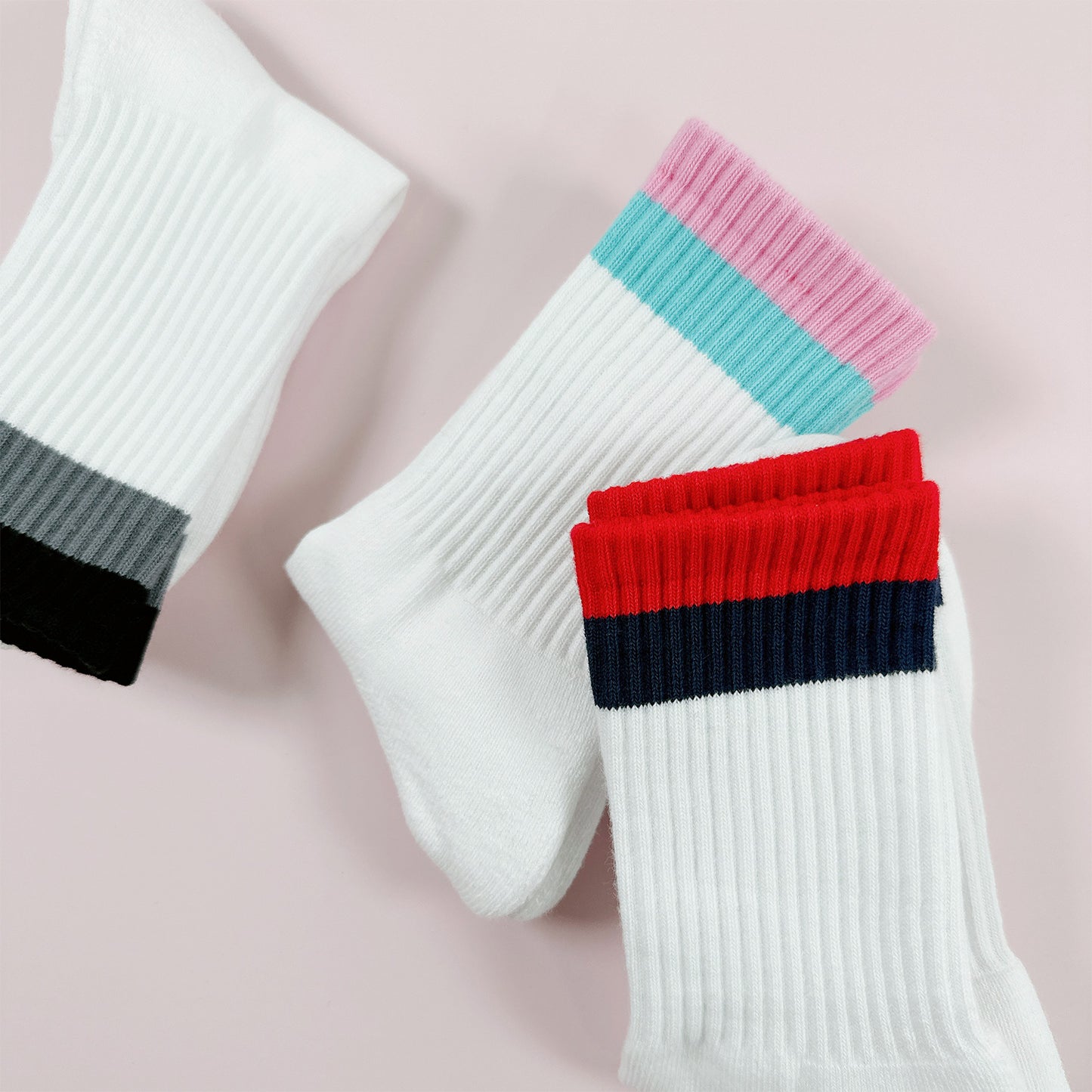 Men's Crew Stripes Sport Daily Style-4