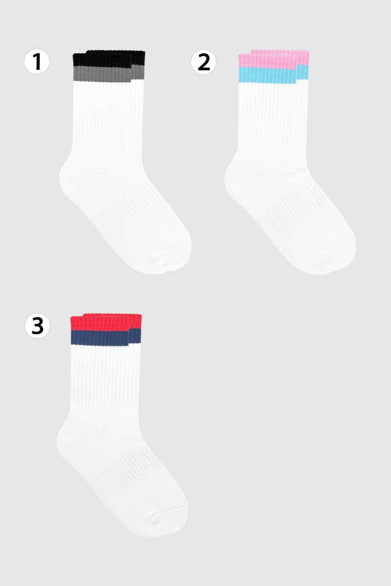 Men's Crew Stripes Sport Daily Style-4