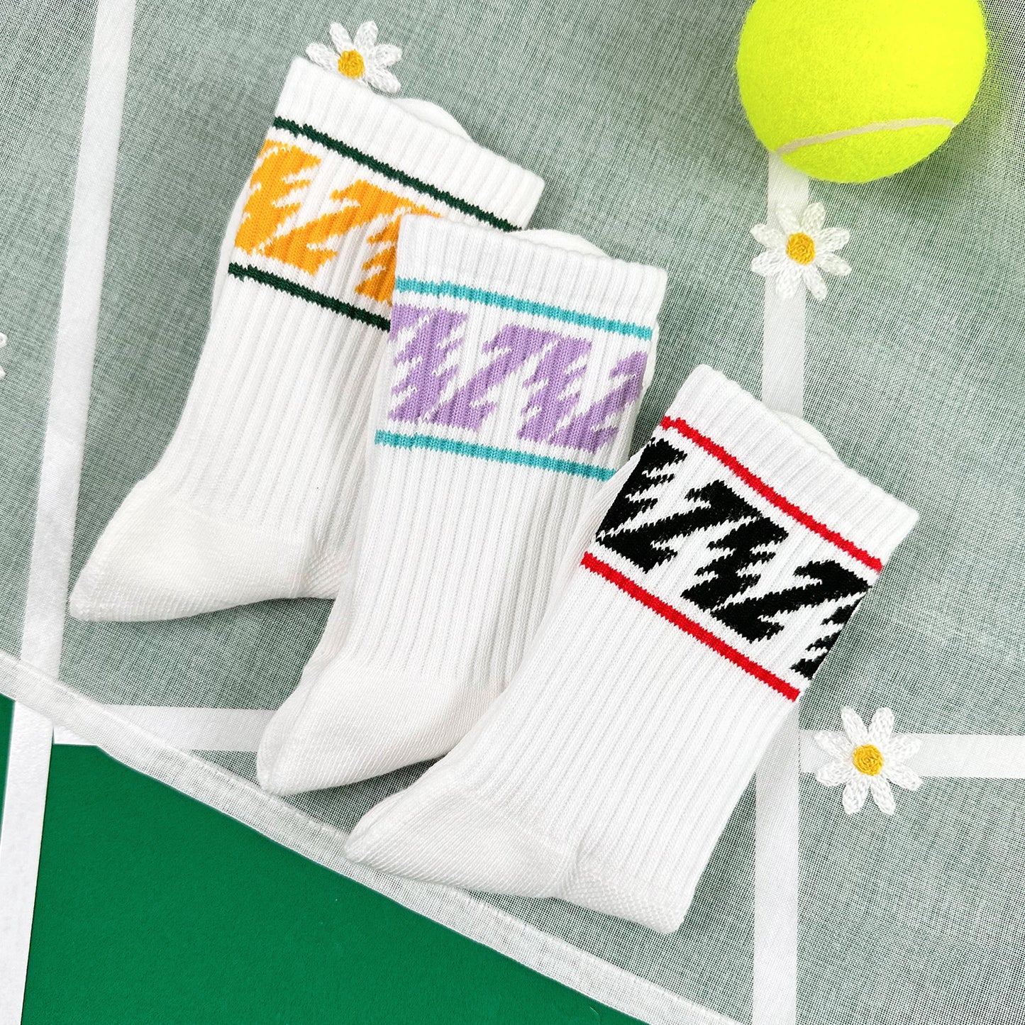 Women's Crew Tennis Court Performance Style 6 Socks