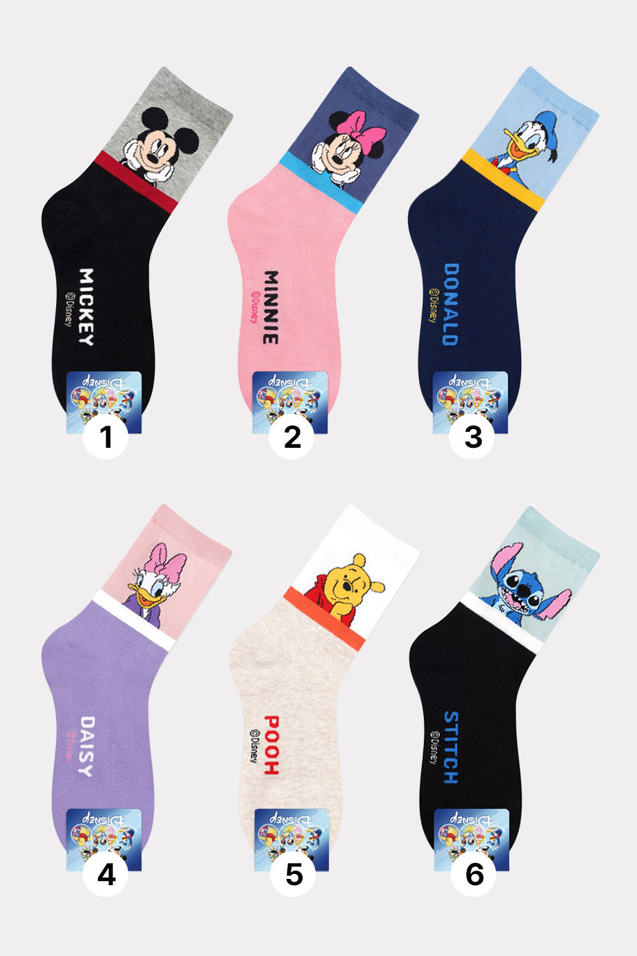 Disney Licensed Character Crew Socks