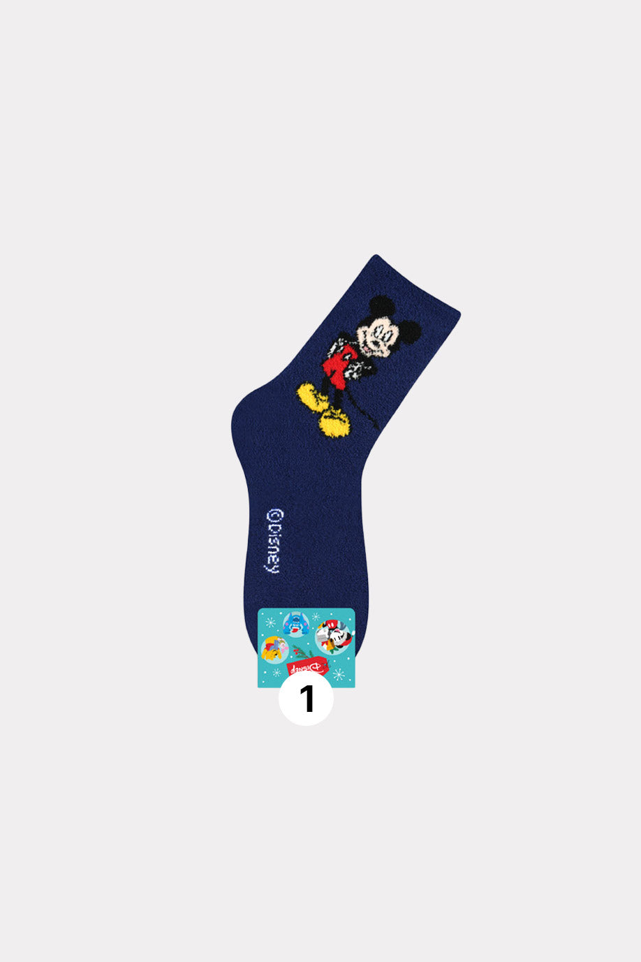 Disney Licensed Character Fuzzy Crew Socks