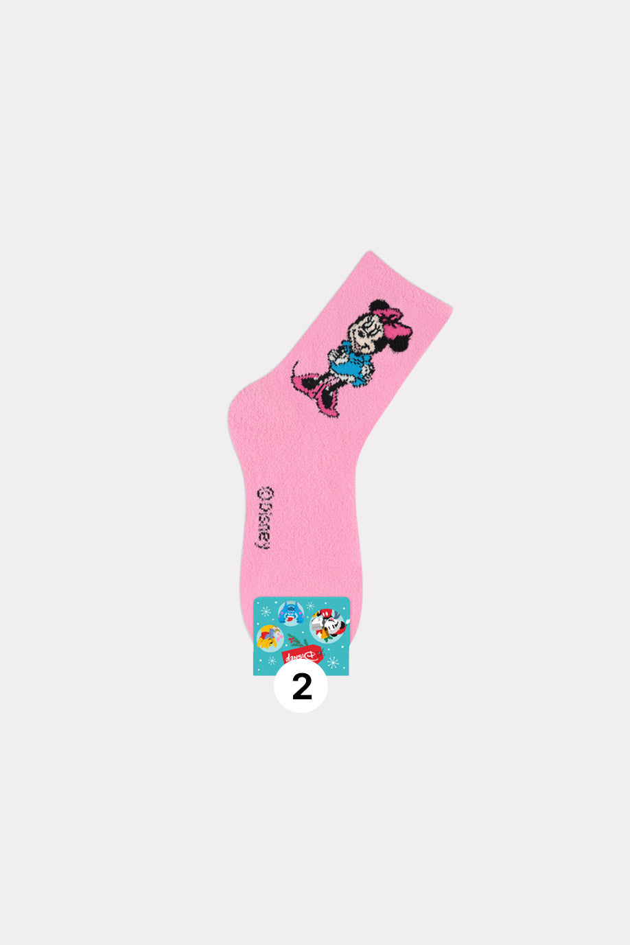Disney Licensed Character Fuzzy Crew Socks