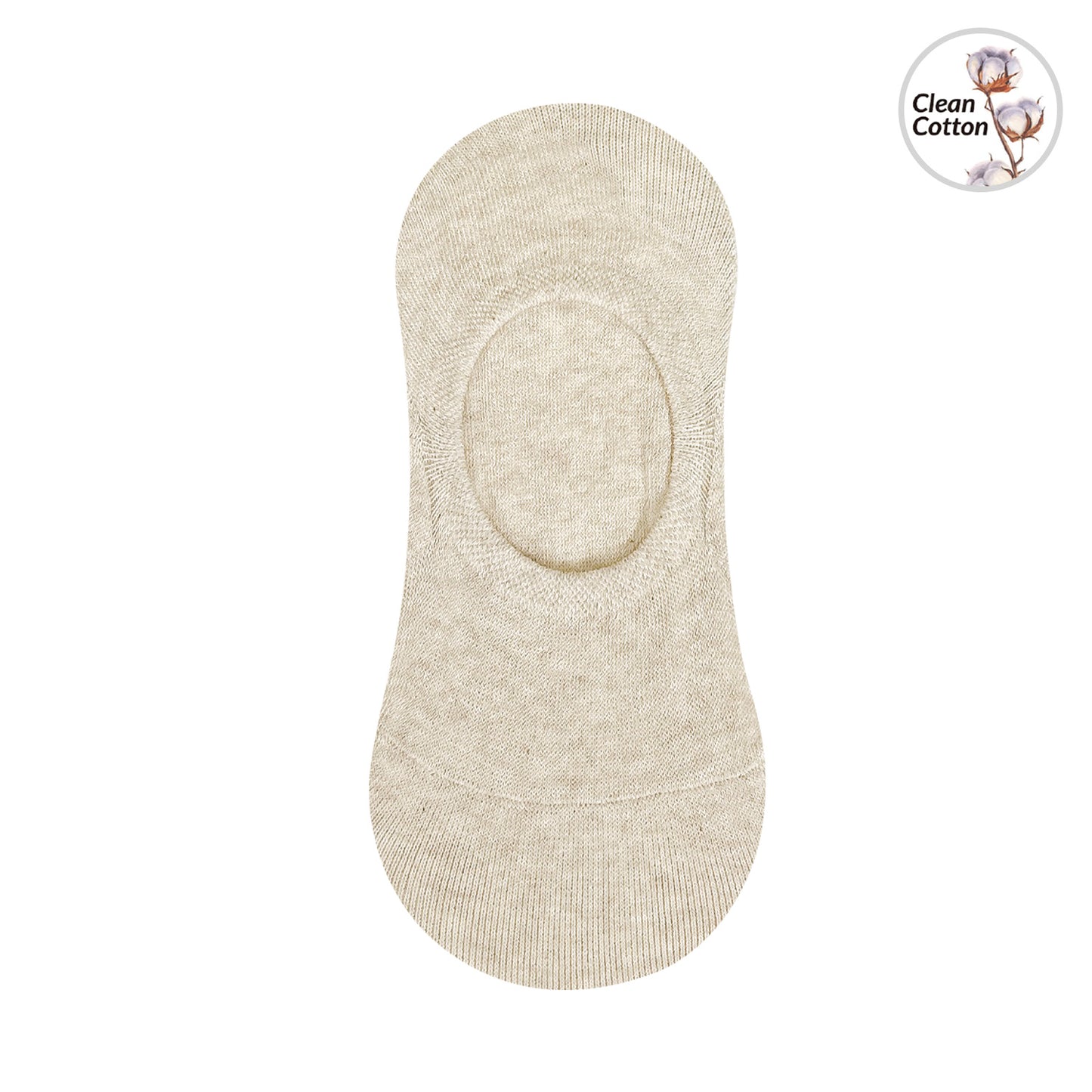 Men's No Show Non Slip Odor-Free Fragrant Seamless Cotton Socks