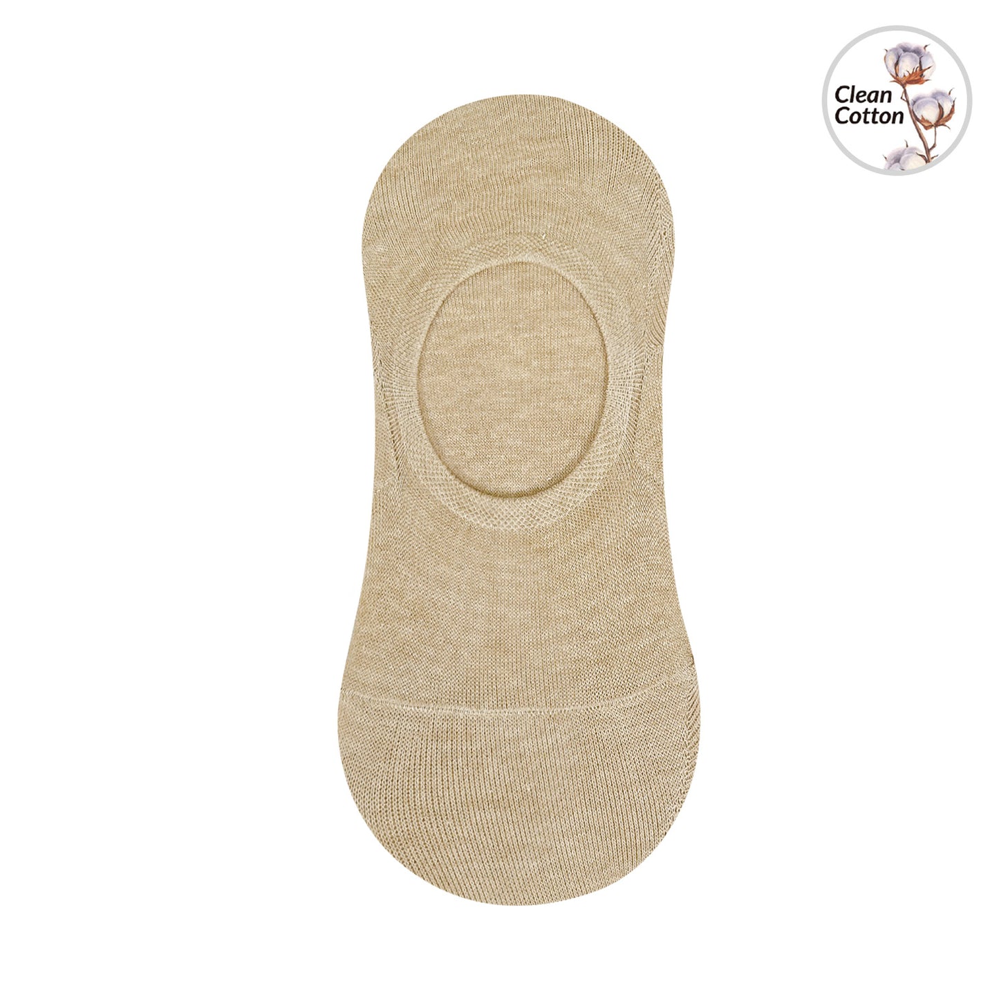 Men's No Show Non Slip Odor-Free Fragrant Seamless Cotton Socks