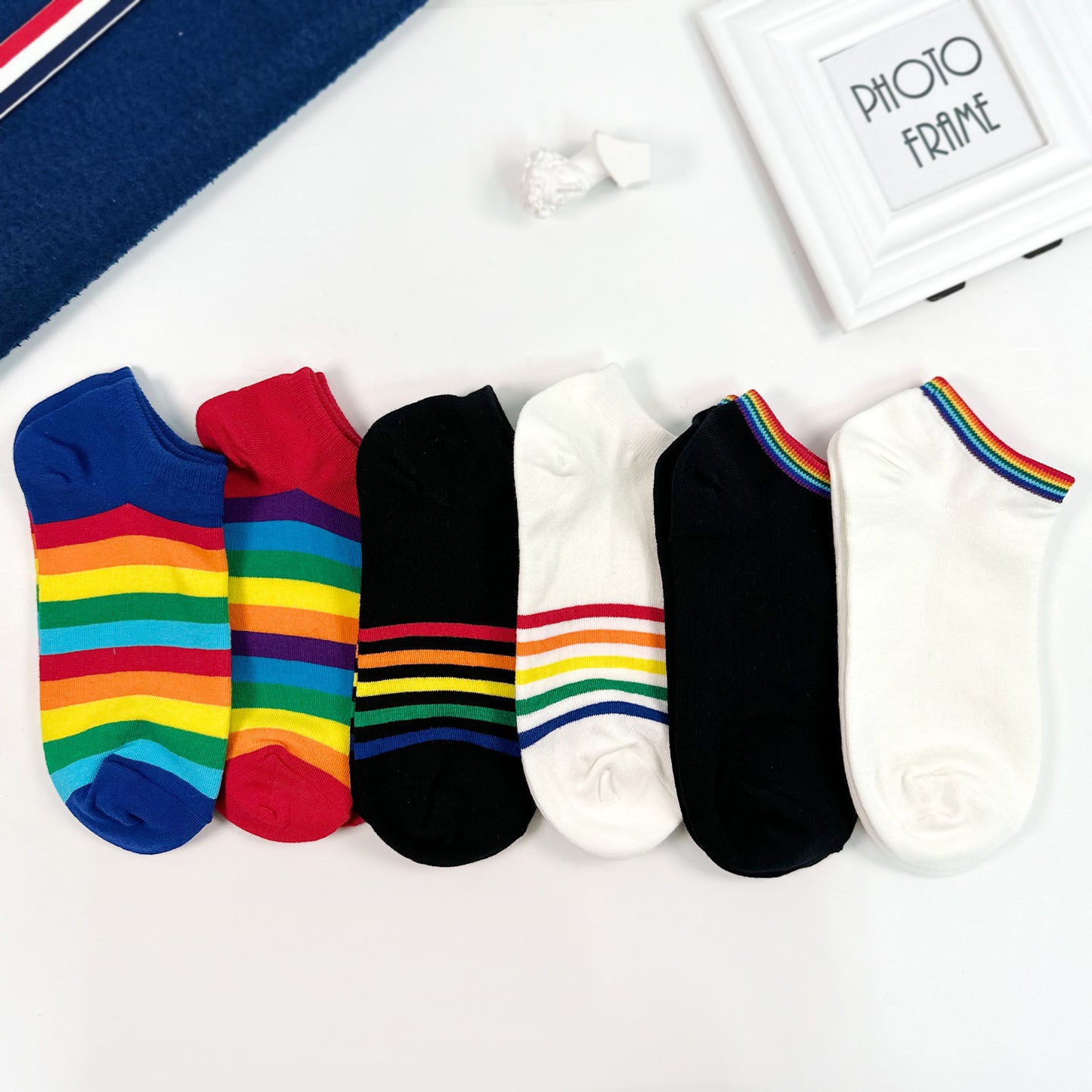Women's Ankle Rainbow Socks