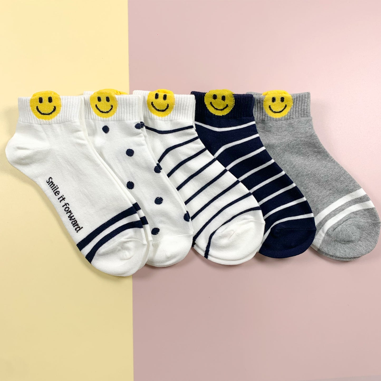 Women's Ankle Happy Smile Socks