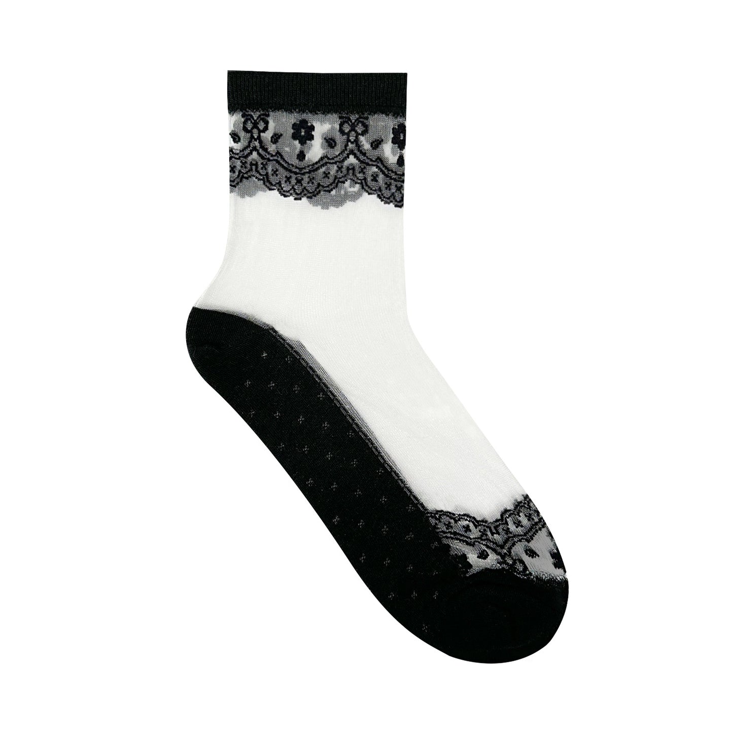 Women's Ankle Antique See-Through Socks