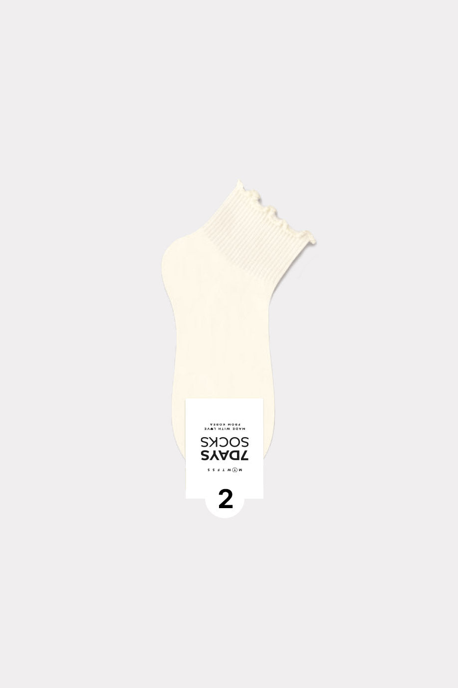Women's Lace Band  Middle Ankle Socks - Made in Korea
