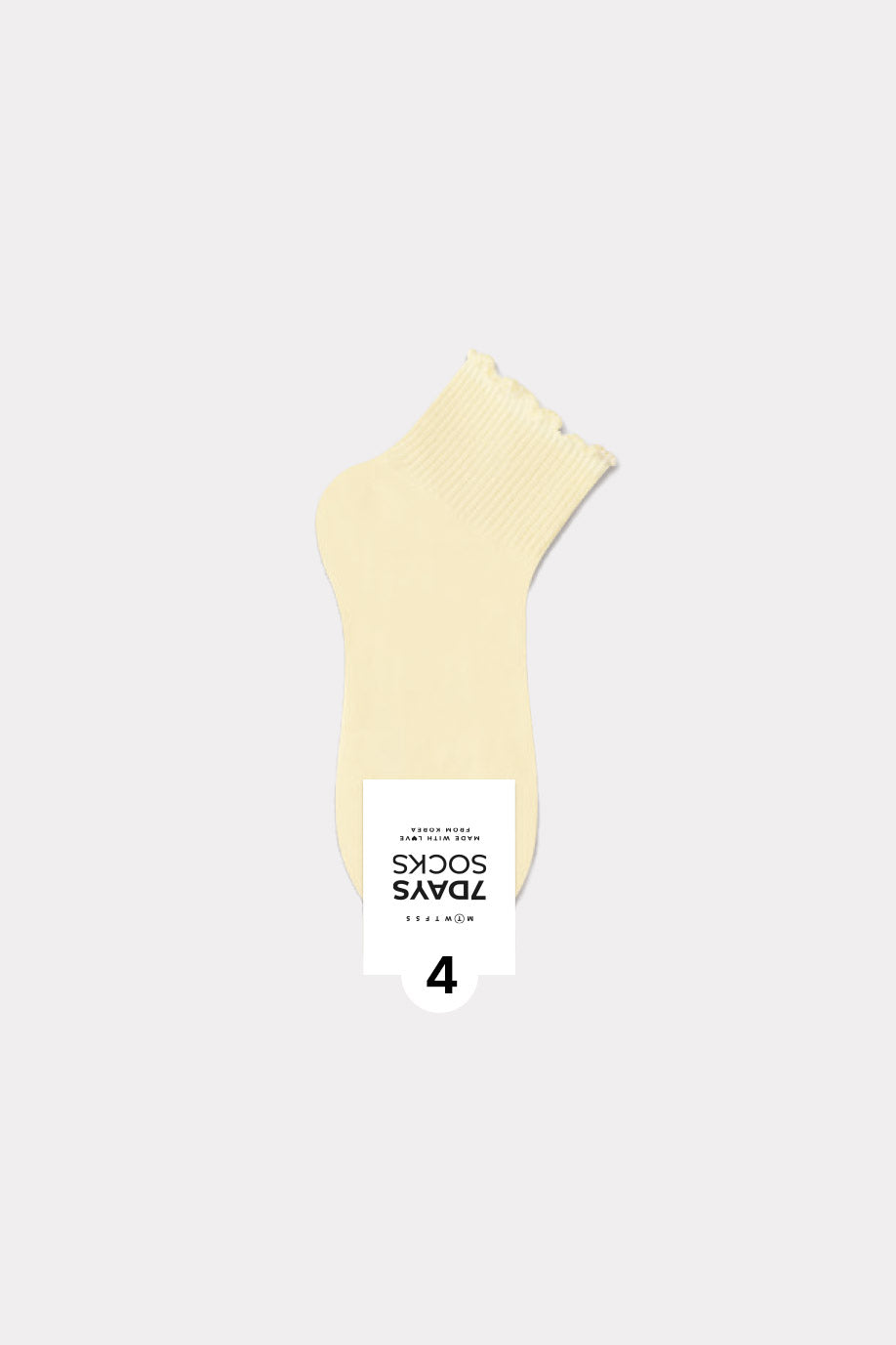 Women's Lace Band  Middle Ankle Socks - Made in Korea