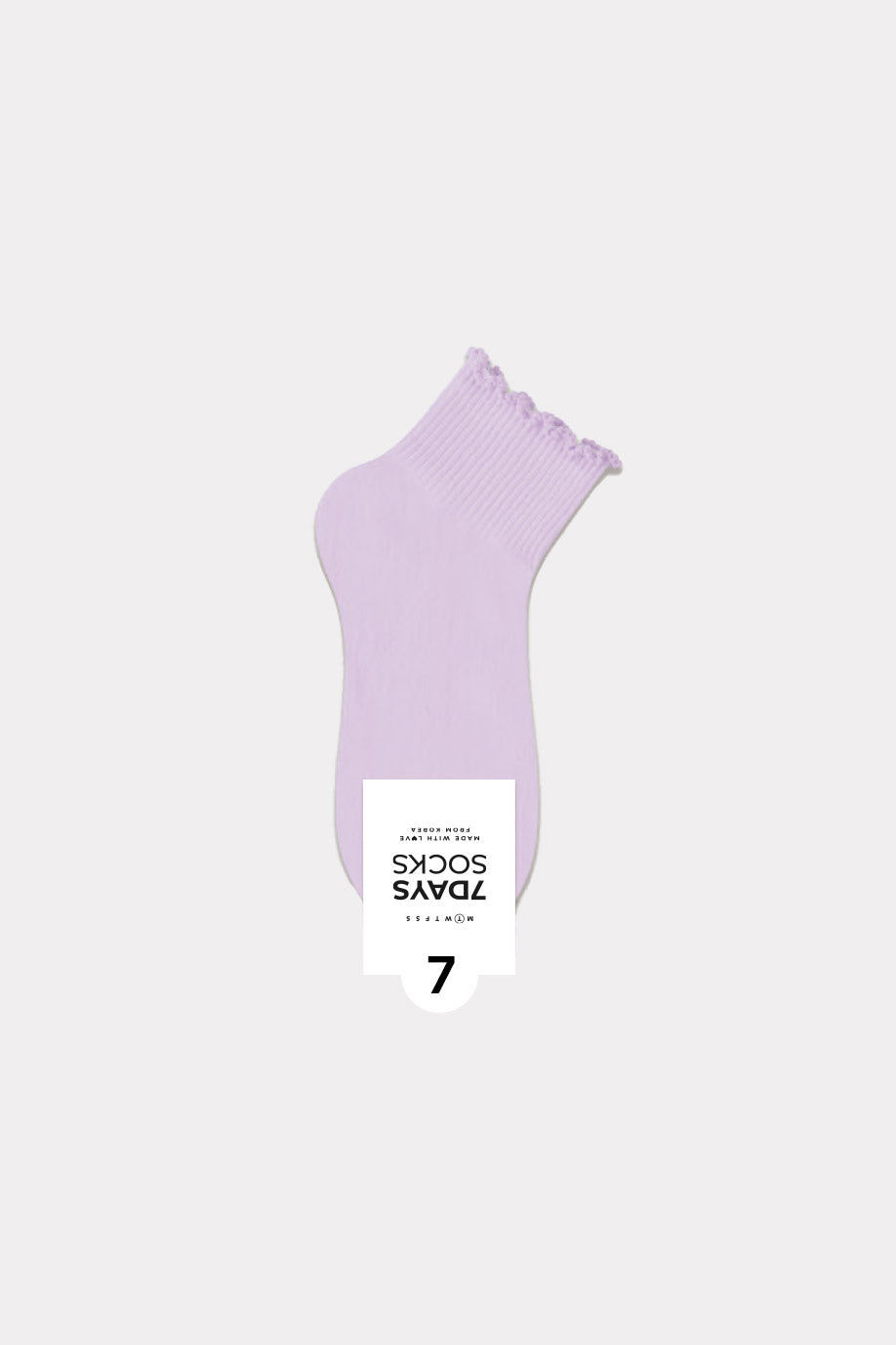 Women's Lace Band  Middle Ankle Socks - Made in Korea