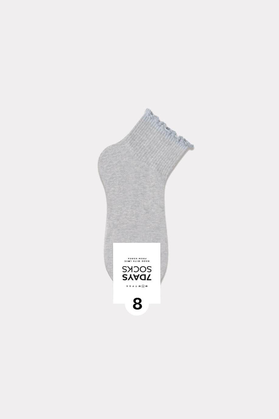 Women's Lace Band  Middle Ankle Socks - Made in Korea