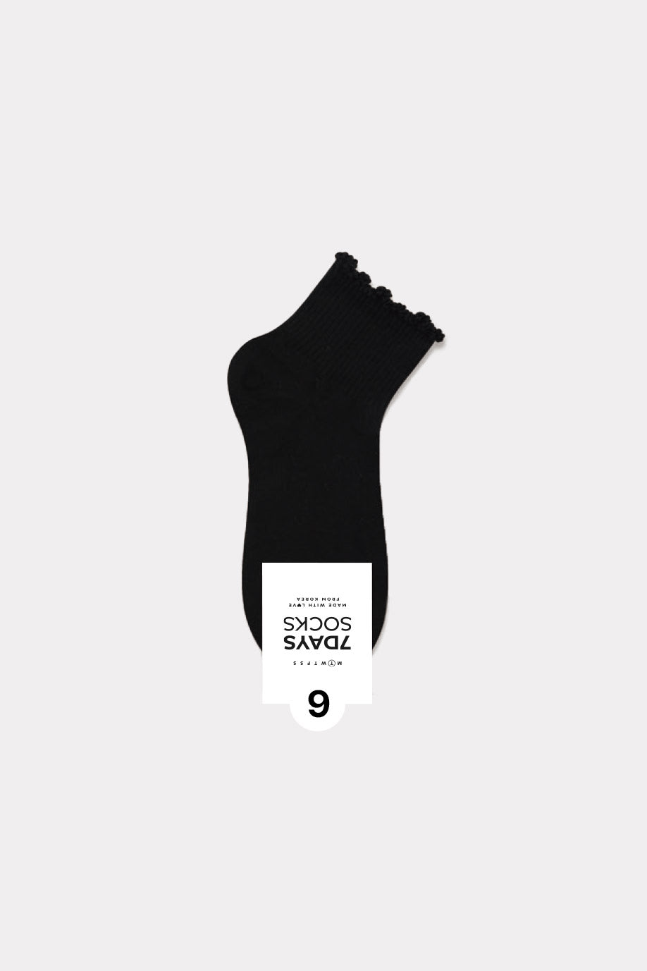 Women's Lace Band  Middle Ankle Socks - Made in Korea