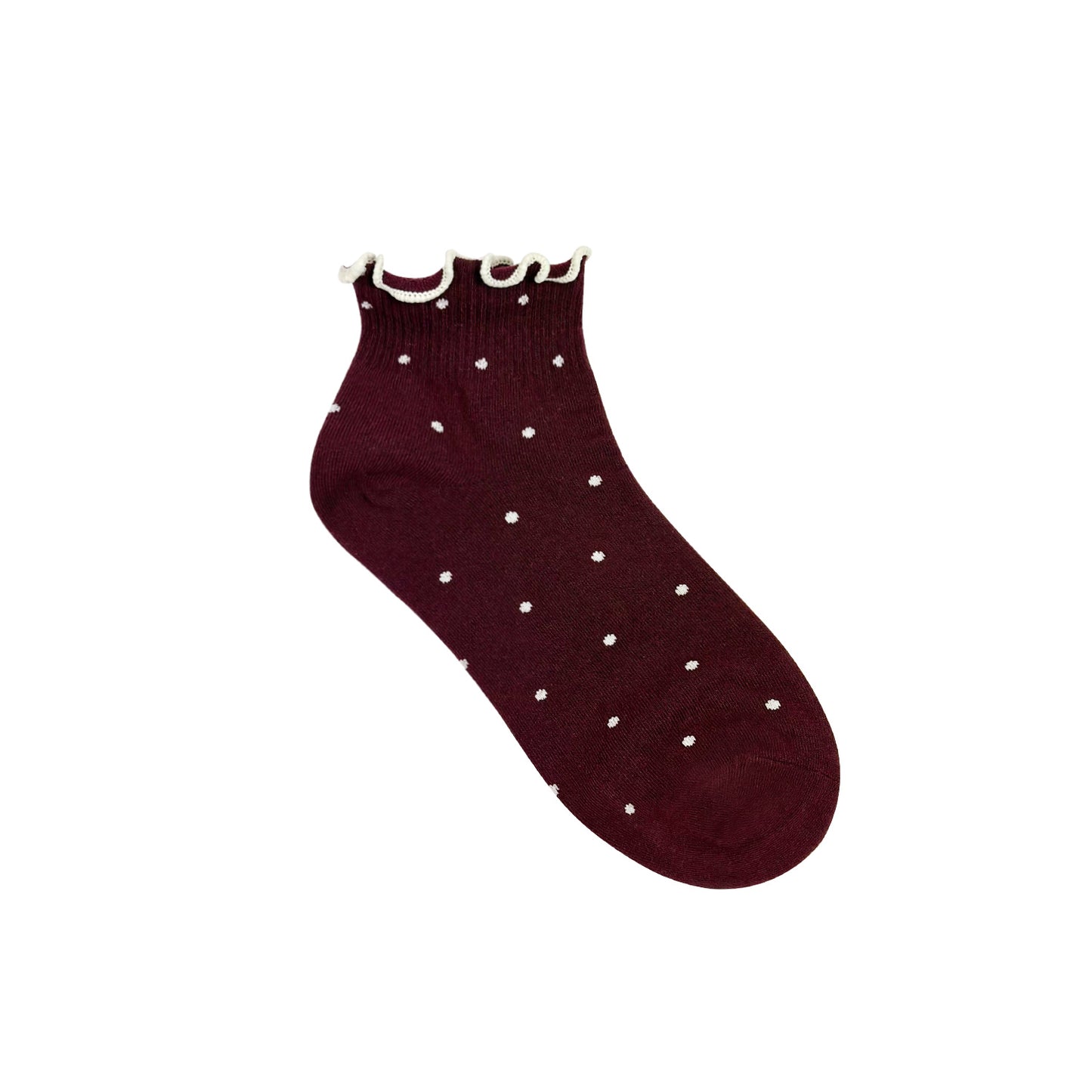 Women's Crew Frill Dot Socks