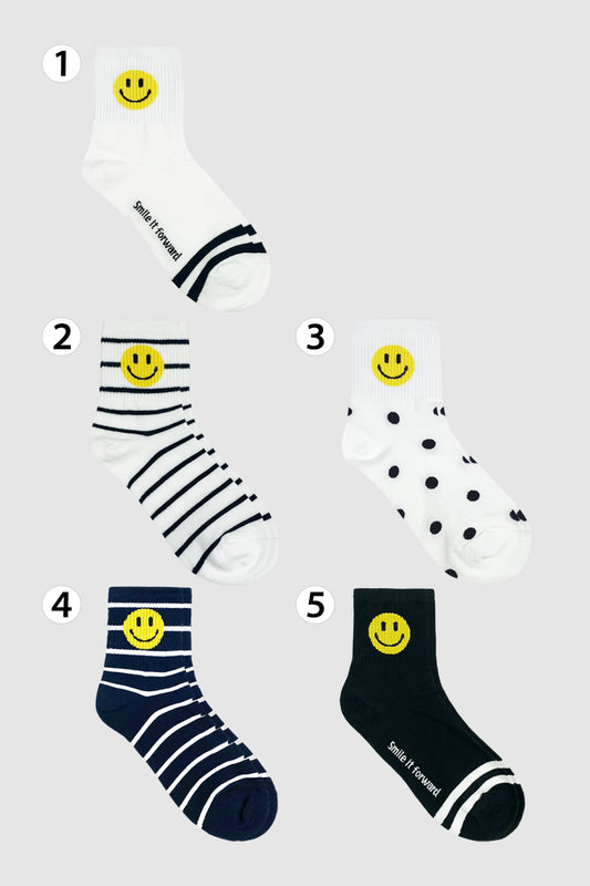 Women's Crew Happy Smile Socks