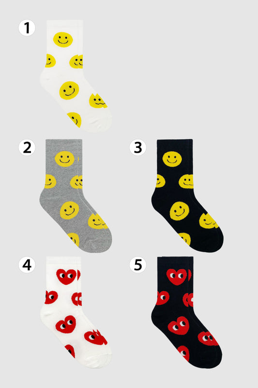 Women's Crew Big Pattern Socks