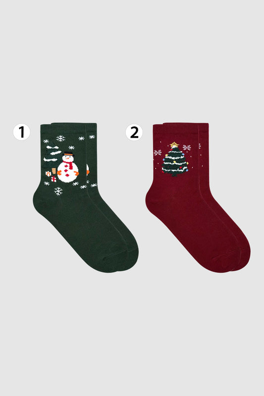 Women's Crew Carol Socks