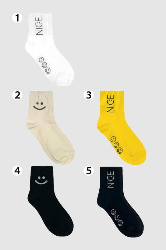 Women's Crew Nice Smile Socks