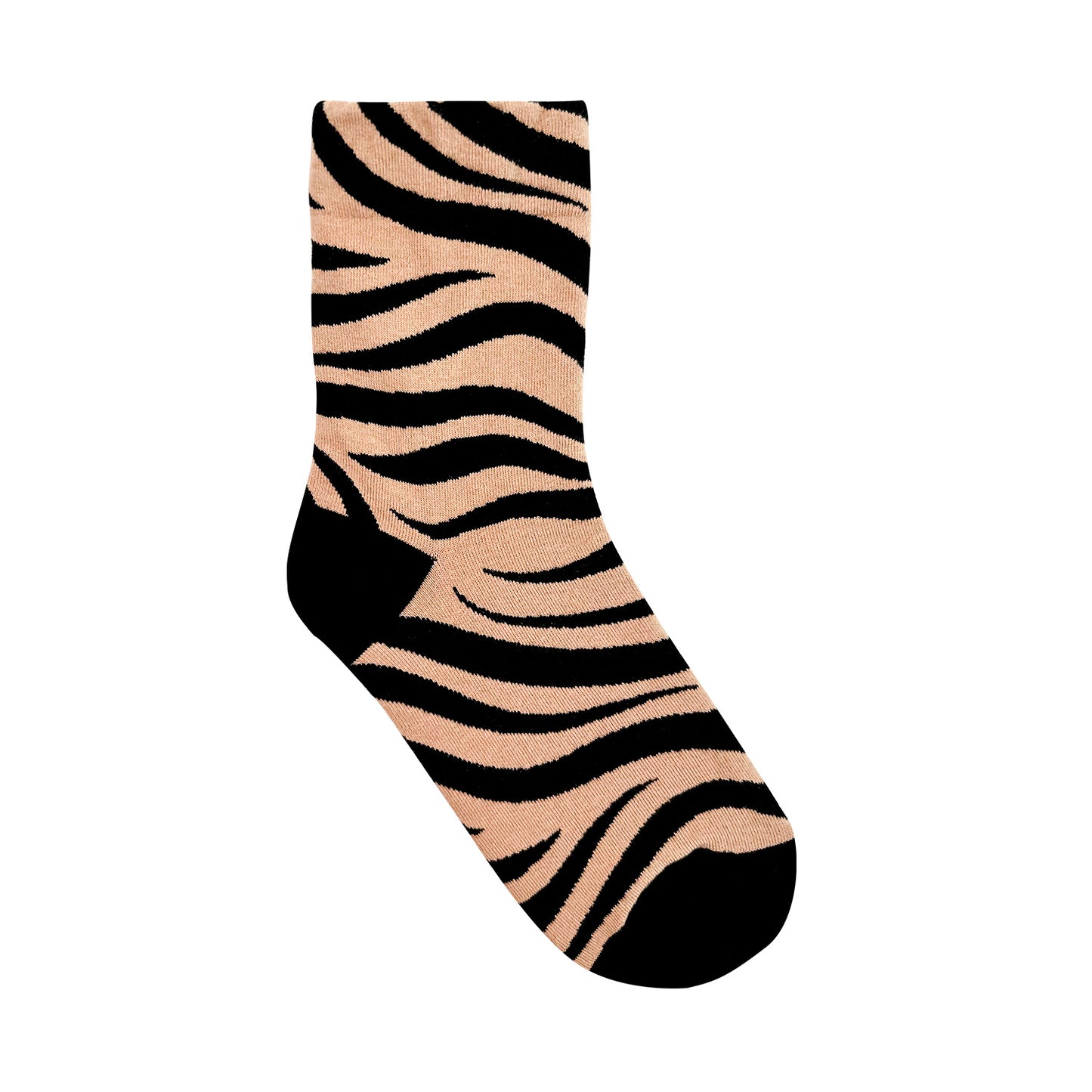 Women's Crew Zebra Pattern Socks