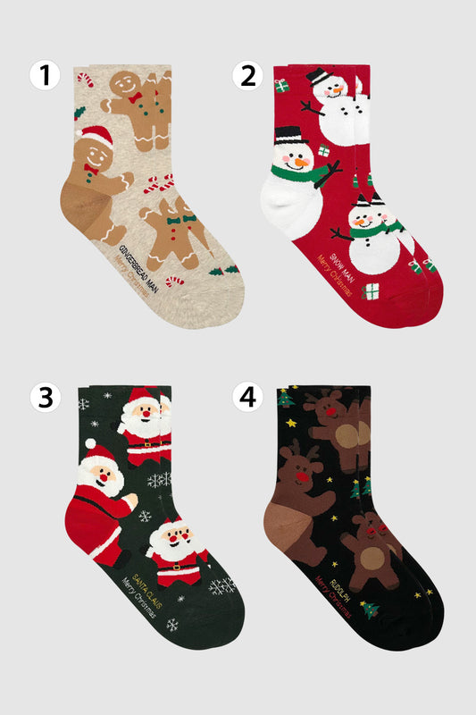 Women's Crew Merry Pop Pop Socks