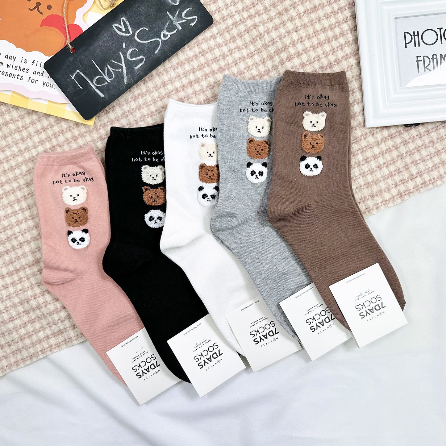 Women's Crew Three Bears Socks