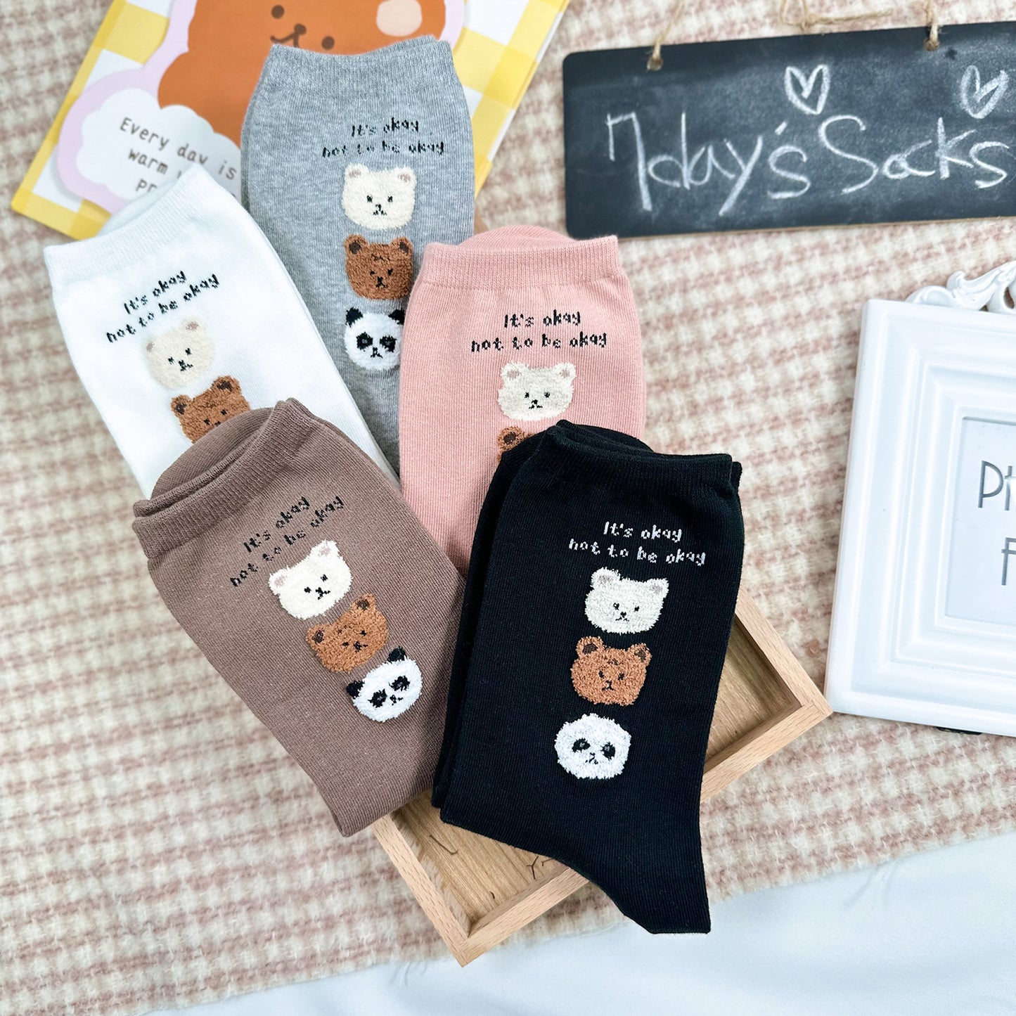 Women's Crew Three Bears Socks