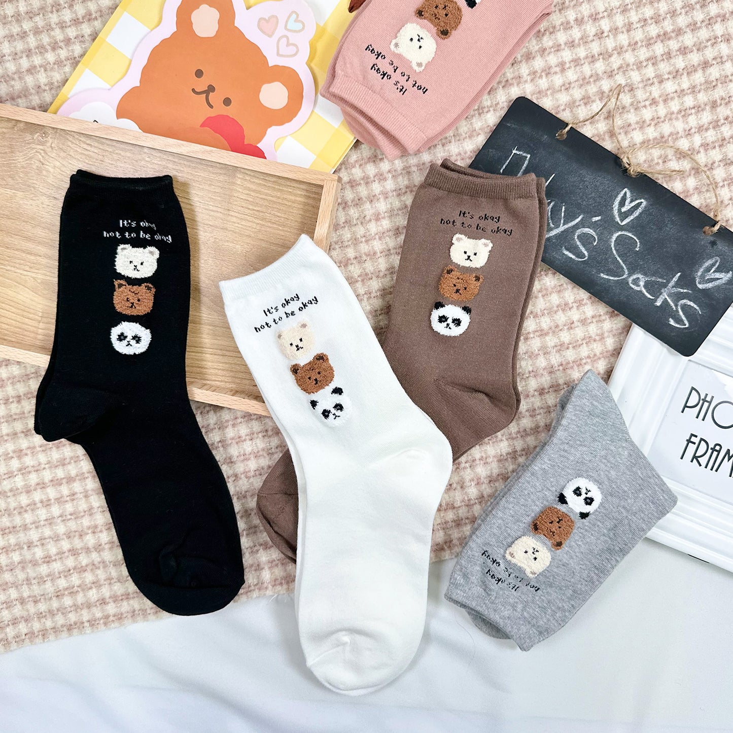 Women's Crew Three Bears Socks