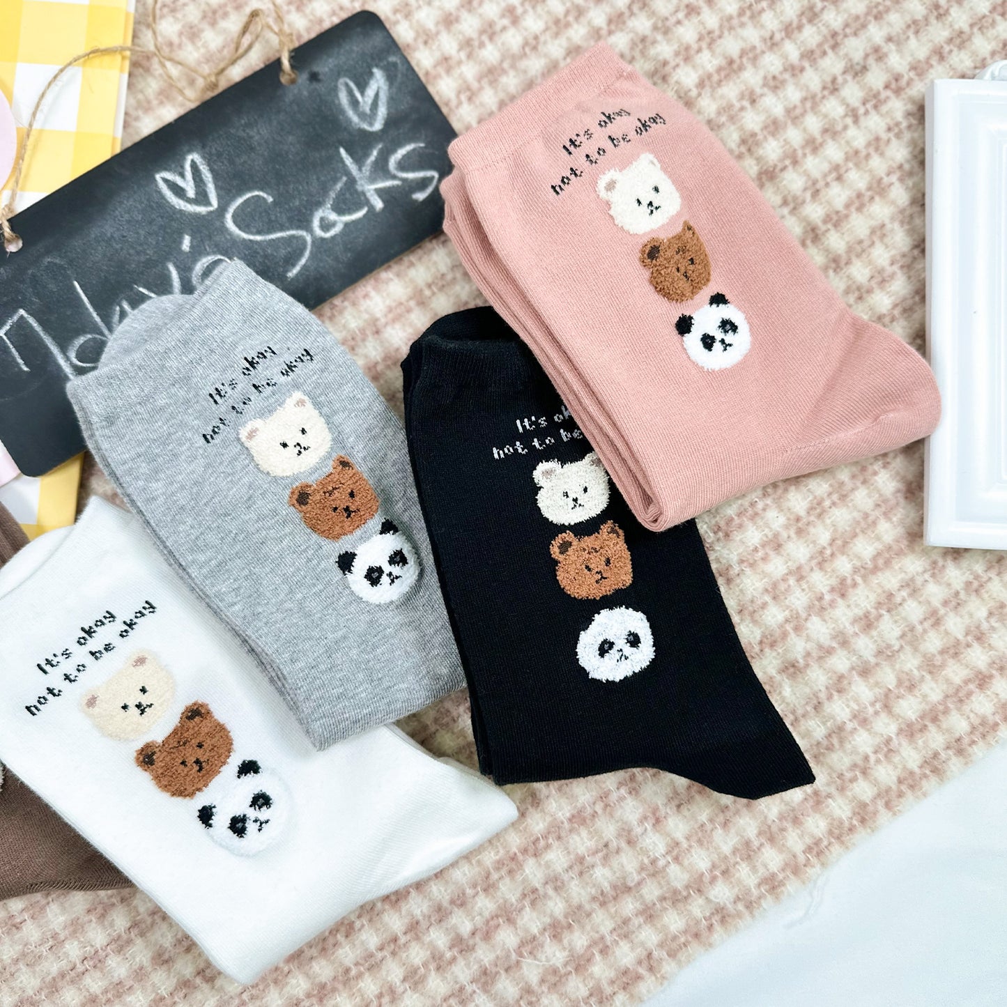 Women's Crew Three Bears Socks