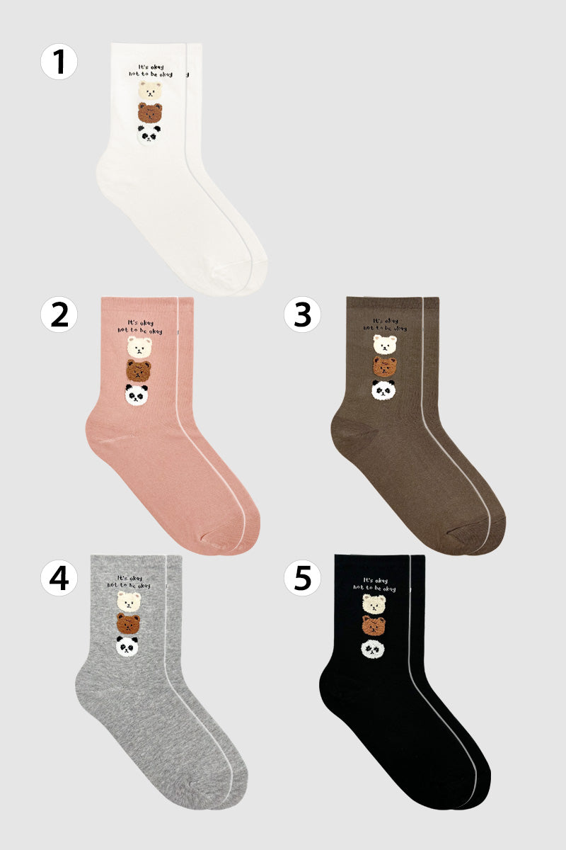 Women's Crew Three Bears Socks