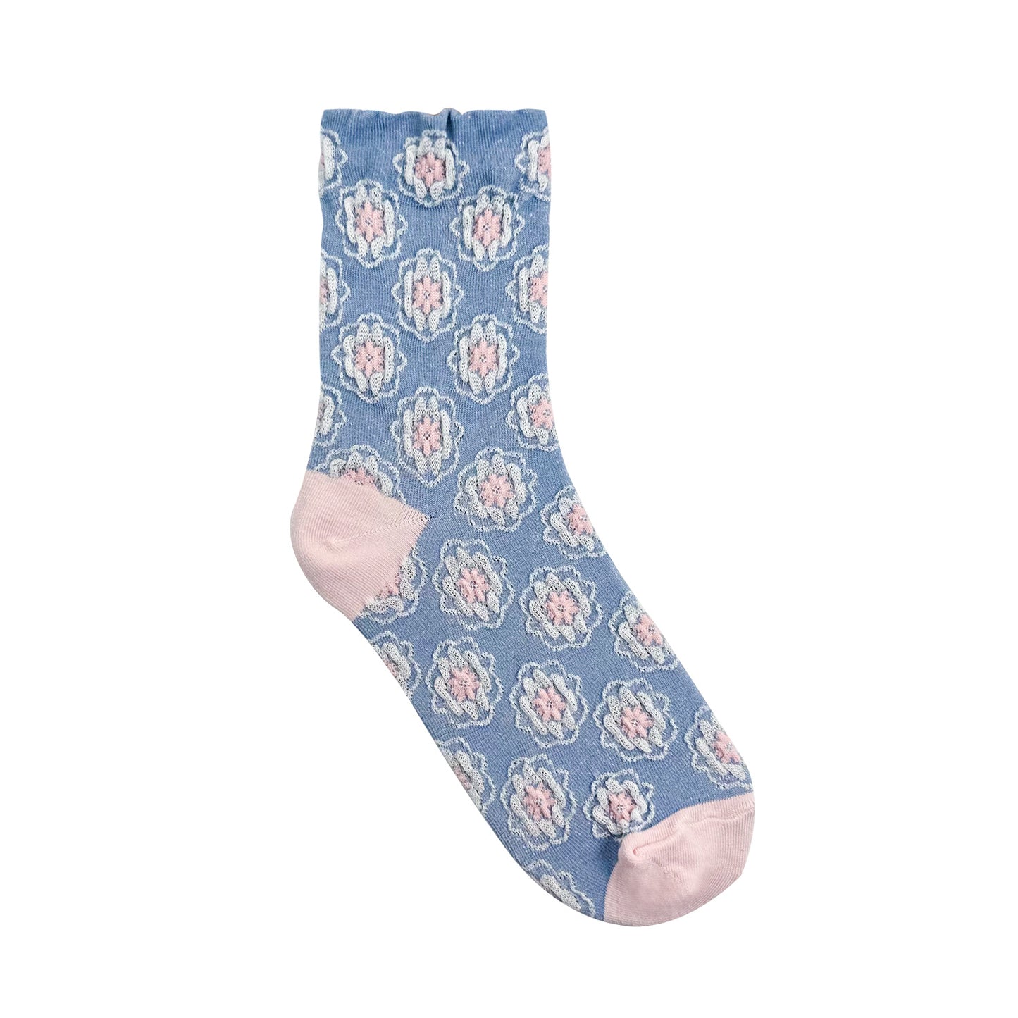 Women's Crew Soft Flower Pattern Socks