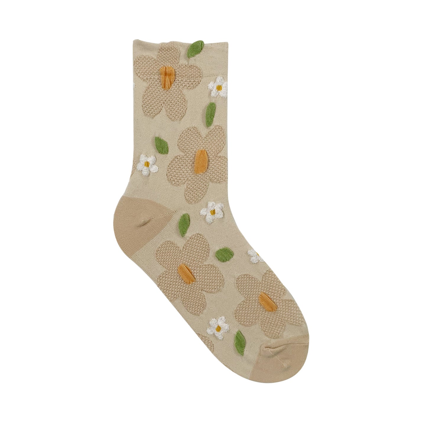 Women's Crew Mesh Flower Socks