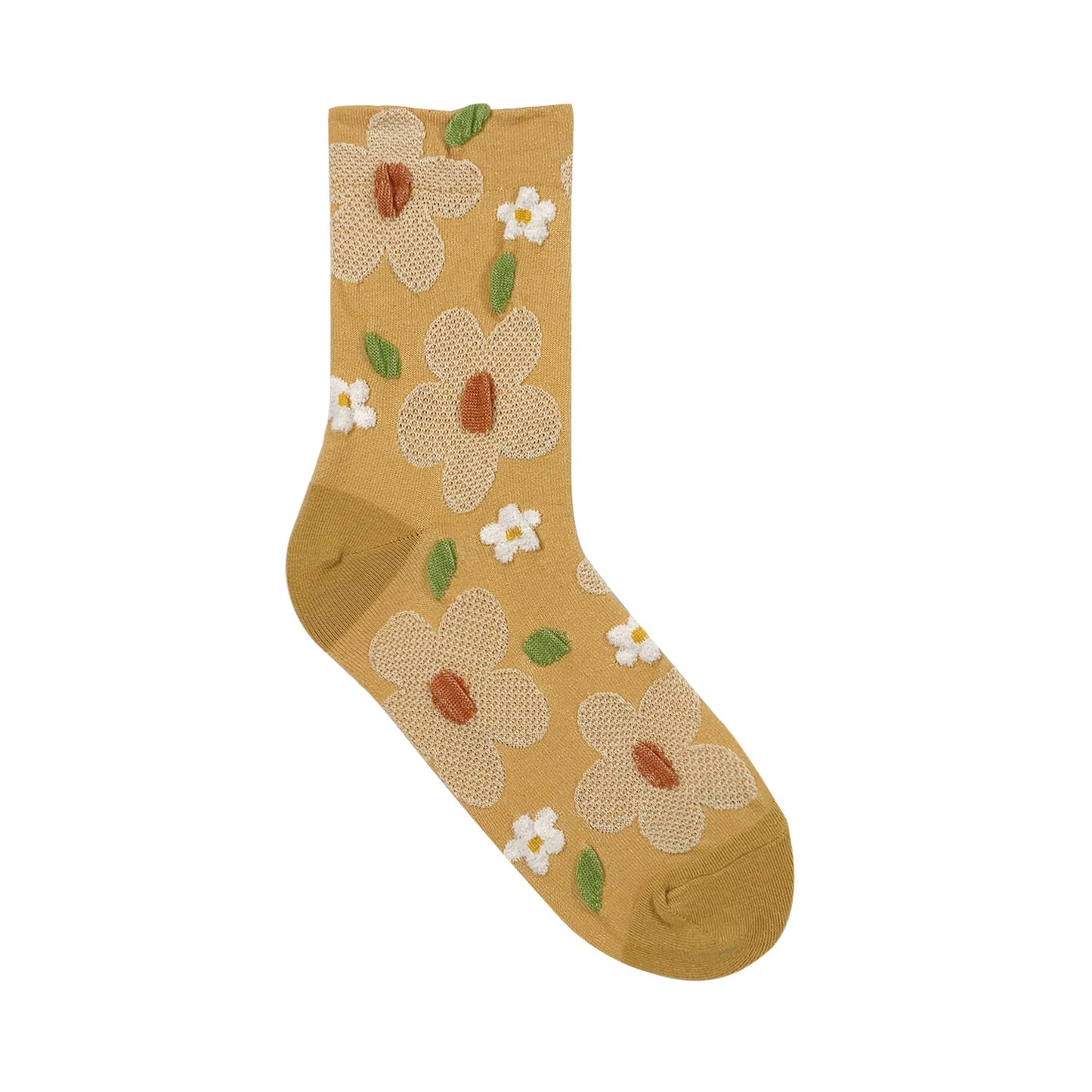 Women's Crew Mesh Flower Socks