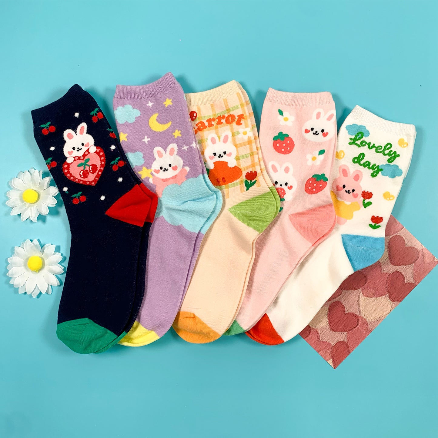 Women's Crew Lovely Bunny Socks