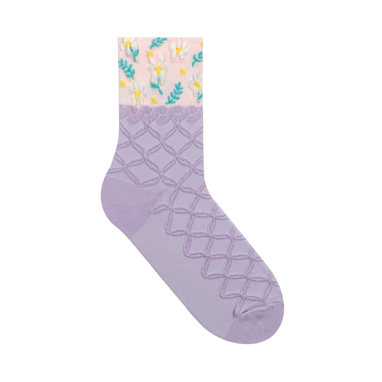 Women's Crew Spring Flower Lace Socks