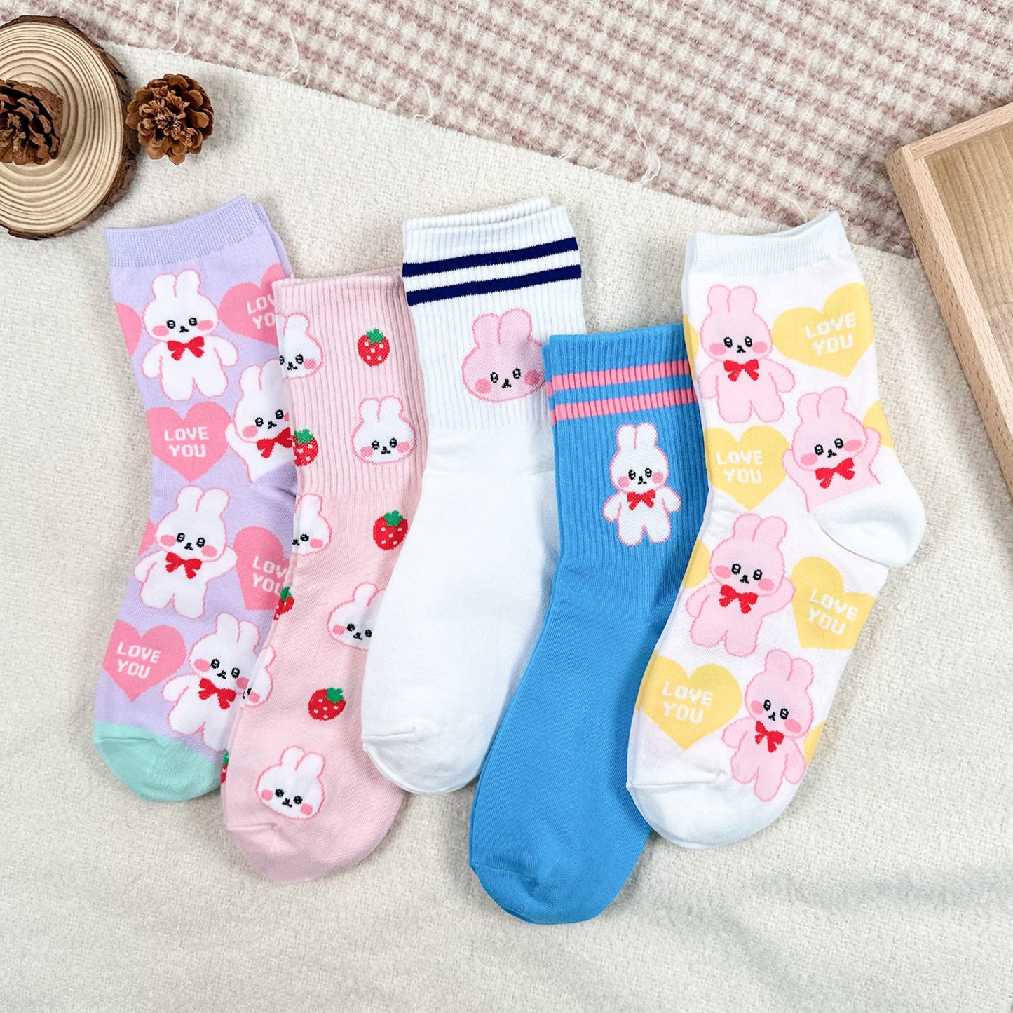 Women's Crew Bunny Set Socks