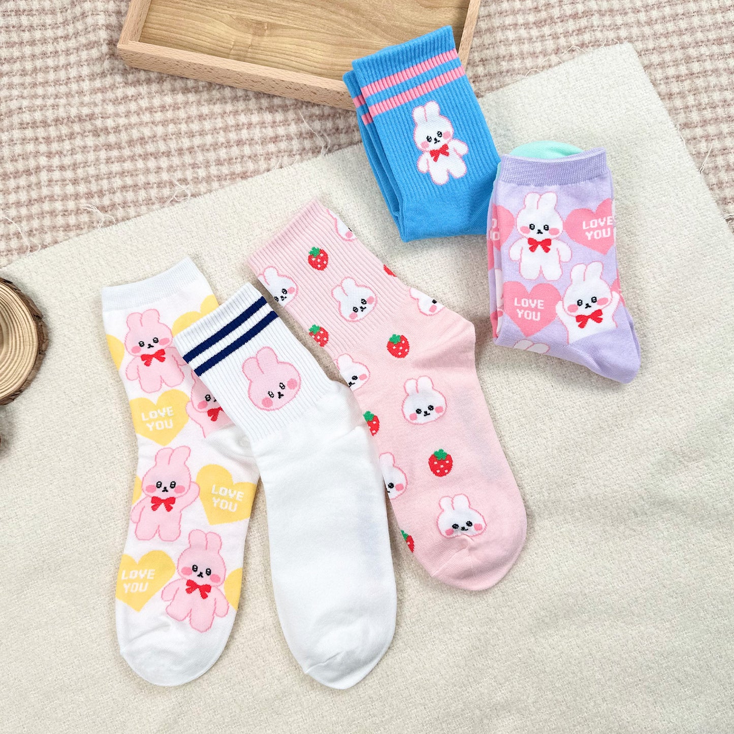 Women's Crew Bunny Set Socks